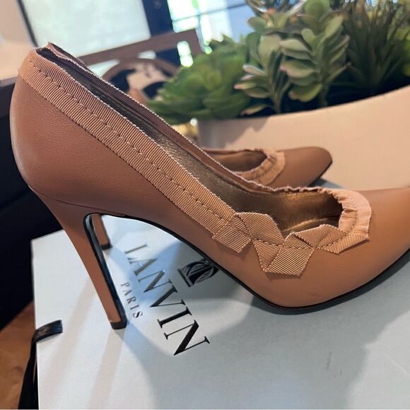 Lanvin  grograin trim heels excellent condition size 9 - Picture 6 of 15